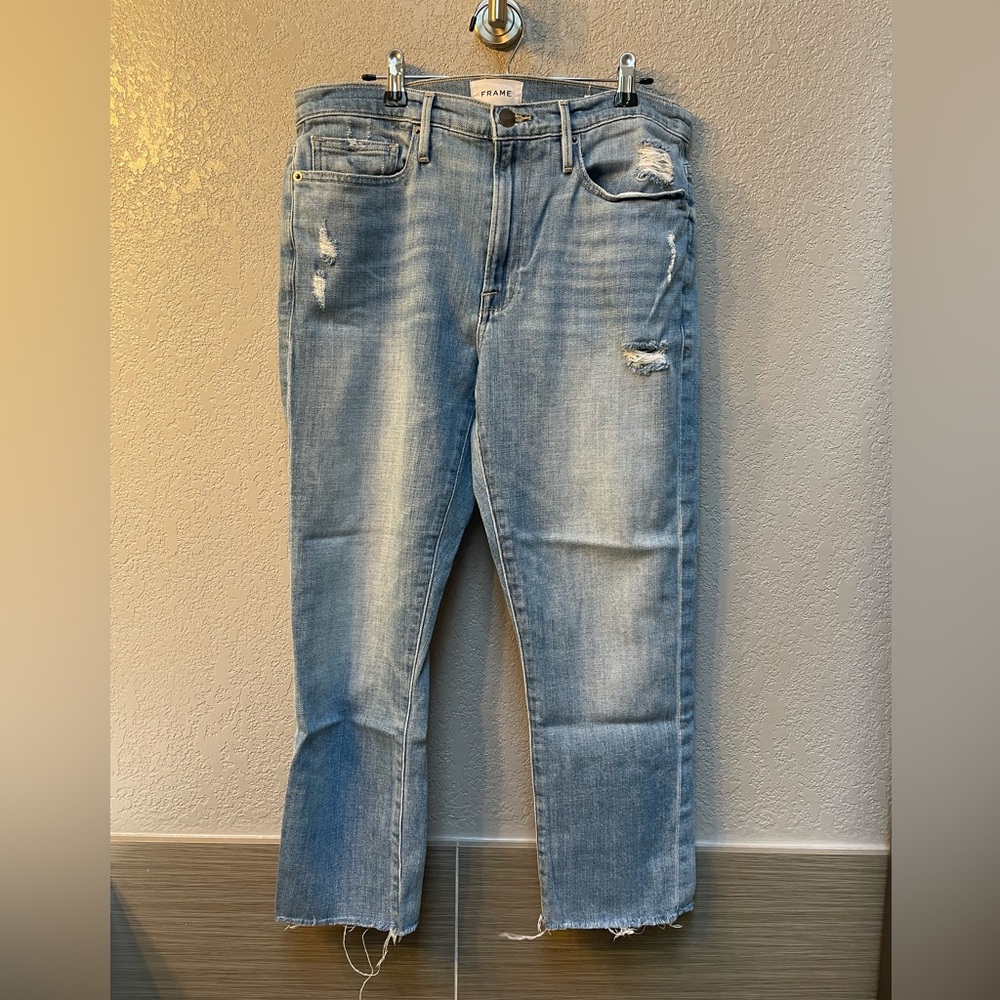 Frame cropped jeans